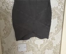 Grey Mini Skirt Size 12