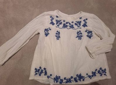 Zara 3-4 white embroidery shirt