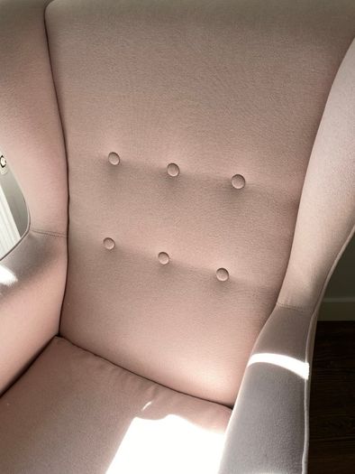 Pink armchair