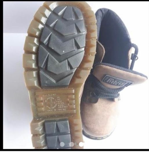 Original Steel Toed Doc Martens Brown Boots size 4