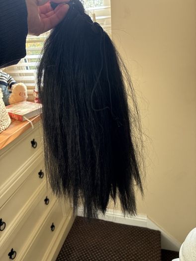 Black Drawstring Ponytail Hair Extension 40 cm