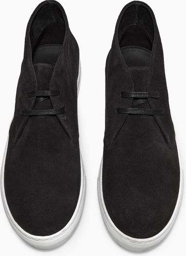 COS. UK -8, EU-42 Suede High-Top Sneakers  HUGO BOSS Lacoste Tommy Hilfiger trainers boots Ecco The North Face