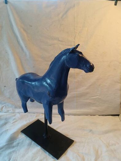 Cold Paint 12" Bronze Horse