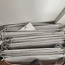 3 IKEA STUK Hanging Storage Organizers with 7 Compartments (White/Grey Grid) Image 2
