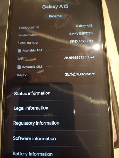 samsung a15 12gb brand new