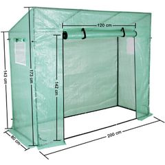 Greenhouse for Tomatoes, with Mesh and Window for Garden Cultivation