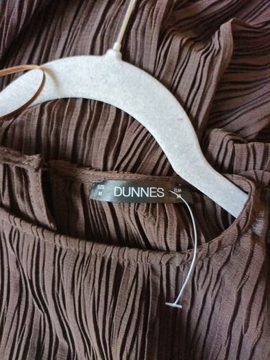 Dunnes Stores Brown Dress With Underslip. . S. M-- 12-14.  New - No Tag.