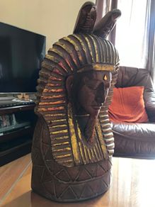 Egyptian hand curved sculpture
