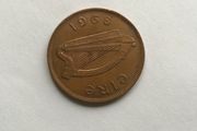 Lucky Irish One Penny Coin Minted 1968
