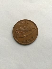 Lucky Irish One Penny Coin Minted 1968