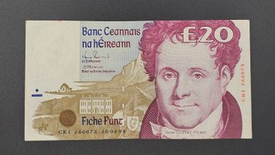 Irish 20 Pound Daniel O'Connell Banknote - 1994 - Central Bank of Ireland (Series C)