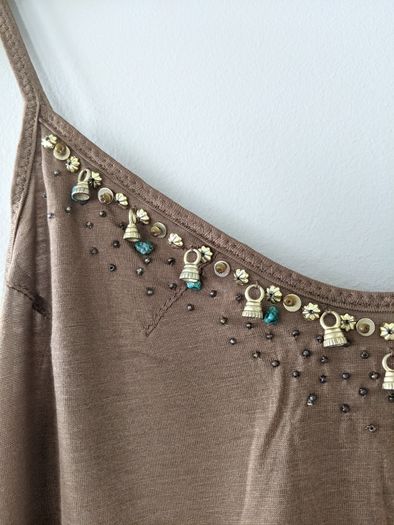 Cami with Gold/Turquoise Embellishment