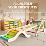Indoor Playset: 7-in-1 Climbing Frame with Slide, Arch & Mat for Toddlers and Children (1-3 Years) Image 6