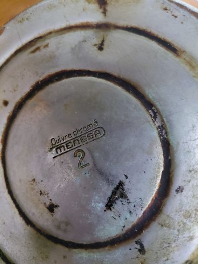 Antique French coffee pot make Menesa chrome