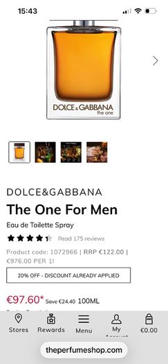 dolce&gabbana the one