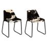 Dining Chairs 2 pcs Genuine Goat Leather Image 2