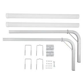 Boat Trailer Guide, 1219.2mm Adjustable Design Trailer Guide Poles, 2PCS High-Hardness Steel Trailer Guide-Ons,