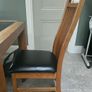 Solid oak dining chairs Image 3