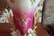 Antique French Porcelain Cornet Vase. Circa 1900