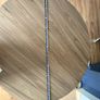 Round Dining Table Oak Effect & Black metal legs Image 4