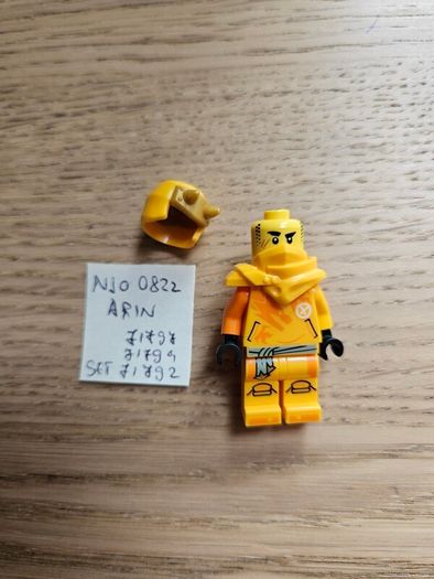 lego njo0822 arin, set ninjago 71797, 71794, 71792