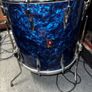 Vintage 60s Premier 16 x 15 Floor Tom Diamond Pearloid Blue Image 4
