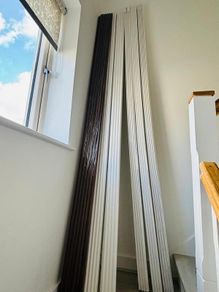 Flutted wall pannels - primed white