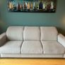Grey fabric sofa, large, excellent condition Image 4