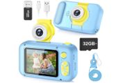 Kids Camera, 2.4in IPS Screen Digital Camera,180 Flip Len Student Camera,Children Selfie Camera