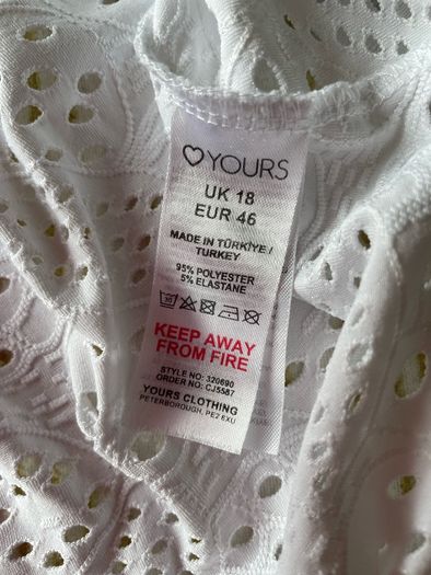 Yours White Top