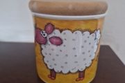 funky farm storage jar