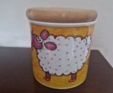 funky farm storage jar