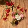 Artificial flowers with glass jars Image 3