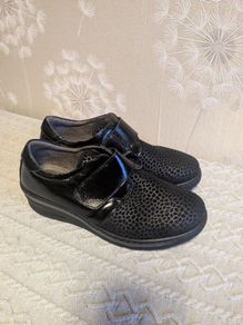 Notton leather women wide fit shoes