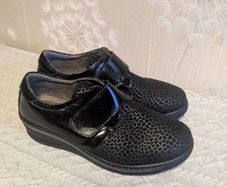 Notton leather women wide fit shoes