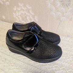 Notton leather women wide fit shoes