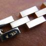 Vintage 1950s 18K Gold RGP Tank Bracelet Modernist MCM - Rolled Gold Plated Image 5