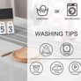 Rectangle Table Cloth Cotton Linen Wrinkle Free (MULTIPLE SIZES) Image 4