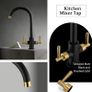 kitchen tap black and gold Image 5