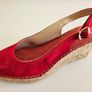 Toni Pons espadrilles Calpe suede peep toes red UK 6.5 RRP 75 euro new & boxed Image 5