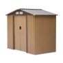 185H x 213L x 130Wcm Lockable Garden Shed Large Patio Roofed Tool Metal Storage Building Foundation Sheds Box Outdoor Furniture (FREE POSTAGE) Image 7