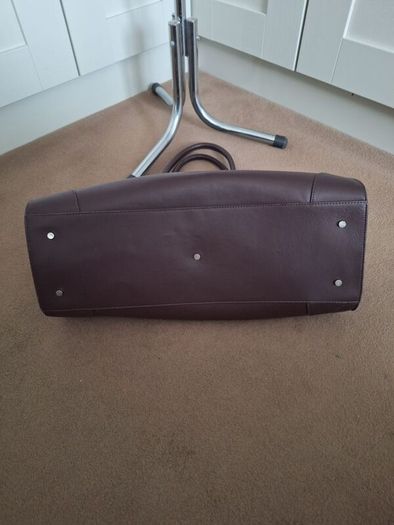 Large Burgundy Leather Tote bag from COS