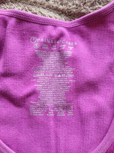 Primark Purple Long Sleeve Crop Top