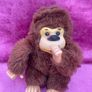 Vintage retro Gonga Russ Berrie Monchhichi thumb sucking ape c1960 Image 2