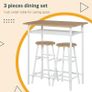 3-Piece Dining Kitchen Set with 1 Table and 2 Matching Chairs for Home Pub Cafe (FREE SHIPPING) Image 5