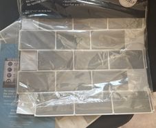 Self adhesive wall tiles - grey