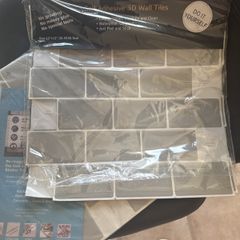 Self adhesive wall tiles - grey