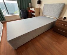 Single Bed Base with Headboard