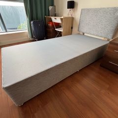 Single Bed Base with Headboard
