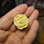 Plastic White Rose Ring Image 4